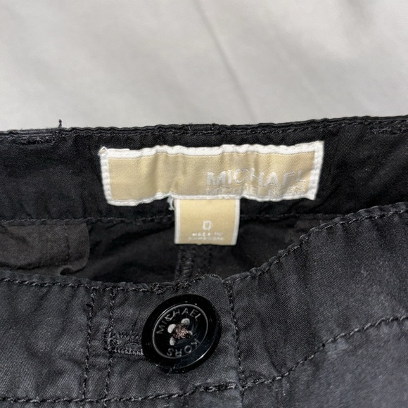 Michael Kors Women’s Lightweight Black Cargo pants Size 0 - Picture 3 of 6